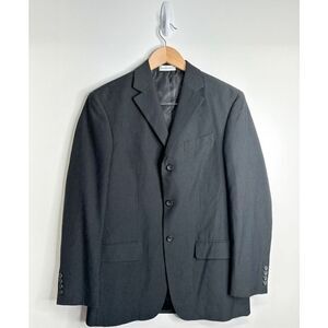 Geoffrey Beene Blazer Jacket Mens Gray Striped Size 38R